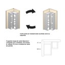 Ver imagem 6 de Guarda Roupa de Canto 2 Portas Mdf Spacios Belmax:branco