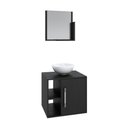 Ver imagem 2 de Conjunto Balcão C-cuba R30 e Espelheira Soft 500 Branco Chess C-snow Preto Ônix