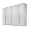 Guarda Roupa Casal 100% Mdf 6 Portas 8 Gavetas - Robust -branco - Móveis Novo Horizonte - 1