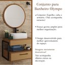Ver imagem 2 de Conjunto para Banheiro Olympo Freijó e Fendi com Design Moderno e Organização Funcional