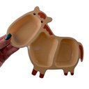 Ver imagem 4 de Kit Refeição Infantil Prato Talheres Tijelinha Criança Bebê Papinha Marrom