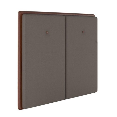 Cabeceira Estofada King 195 Cm Coral Corino Marrom