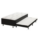 Ver imagem 1 de Cama Box C/auxiliar Conjugado Solteiro: Colchão Ortopédico Courano Nero Black (88x188) Ortobom