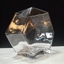 Ver imagem 3 de Vaso Decorativo Enfeite Planta Losango Vidro 10x20x17cm Transparente