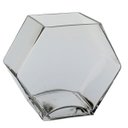 Ver imagem 1 de Vaso Decorativo Enfeite Planta Losango Vidro 10x20x17cm Transparente