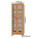 Ver imagem 2 de Cristaleira Maya Tuboarte 100% em Mdf com 2 Portas e Kit Pés