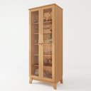 Ver imagem 2 de Cristaleira Braga 100% em MDF com 2 Portas e Kit Pés