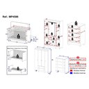 Ver imagem 4 de Quarto de Bebê Completo com Berço Americano 3 em 1 Allegra Multimóveis Mp4586 Branco/madeirado