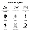 Ver imagem 7 de Kit 10 Lâmpadas de Led Halopin 5w 3000k Branco Quente