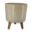 Ver imagem 1 de Vaso Doha Pequeno Pé Palito (22x19)travertino Alpe e Aritana