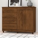 Ver imagem 1 de Cômoda Jasper 2 Portas 5 Gavetas Imbuia Rústico - Panorama Móveis