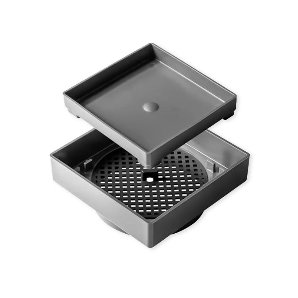 Ralo Oculto Inteligente 10x10cm Cinza - Resistente - 1