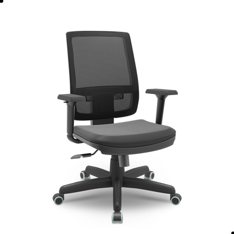 Cadeira Presidente Brizza Relax Plaxmetal Couro
