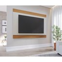 Ver imagem 1 de Painel para TV até 75 Polegadas 200cm Multimóveis Crcol-PTV018 Off White/Madeirado