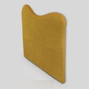Ver imagem 4 de Cabeceira Orgânica Casal Estofada para Cama Box Bouclé Serena com Frame