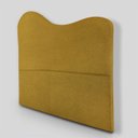 Ver imagem 3 de Cabeceira Orgânica Casal Estofada para Cama Box Bouclé Serena com Frame