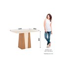 Ver imagem 5 de Mesa Carine Espresso Móveis Branco/Nature/Off White