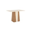 Ver imagem 2 de Mesa Carine Espresso Móveis Branco/Nature/Off White