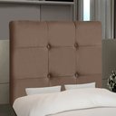 Ver imagem 2 de Cabeceira Cama Box Solteiro Luna 90cm Suede Marrom - Desk Design