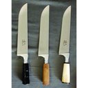 Ver imagem 5 de 3x Faca de Churrasco Aço Inox 420 Costa e Fio com Bainha