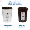 Potes Açúcar Café Porta Mantimentos 2,5l - Kit 2 Unidades - 3