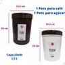 Potes Açúcar Café Porta Mantimentos 2,5l - Kit 2 Unidades - 2