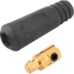 Conector Rápido Macho 9 mm para Cabo de Solda Vonder - 1 Conector Rápido Macho 9 mm para Cabo de Solda Vonder - 1