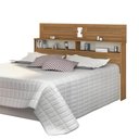 Ver imagem 2 de Cabeceira Para Cama Casal 1,40 Com Prateleira e Nichos Florença - Freijó/Off White- Vitamov