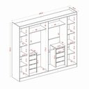 Ver imagem 2 de Guarda Roupa Roupeiro Canadá 6 Portas 8 Gavetas Cinamomo Off White Aramóveis
