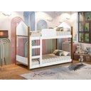 Ver imagem 1 de BELICHE INFANTIL 100%MDF BRANCO/MEL COM ESCADA P/ COLCHÃO 150X70 -