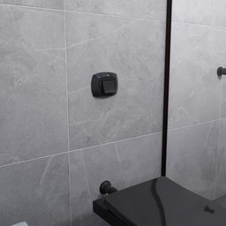 Acabamento Completo de Abs para Válvula de Descarga Docol Censi Preto - 2