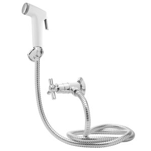 Ducha Higiênica Branca com Registro Cromado Cc11 Doan