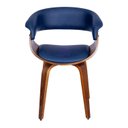 Ver imagem 1 de Cadeira para Sala de Jantar ou Escritório Elba Azul