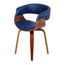 Ver imagem 3 de Cadeira para Sala de Jantar ou Escritório Elba Azul