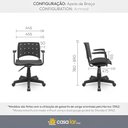 Ver imagem 5 de Cadeira P/ Escritório Ergonômica Nr17 Ergoplax Secretária Cor:preto