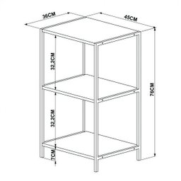 Estante Baixa Steel Quadra  - 4
