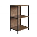 Ver imagem 3 de Estante Baixa 45cm Industrial Steel Quadra Marrom/Vermont/Preto