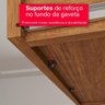 Guarda-roupa de Casal 100% Mdf 6 Portas 4 Gavetas Valencia - Tudo de Móveis Marrom - 6