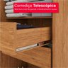 Guarda-roupa de Casal 100% Mdf 6 Portas 4 Gavetas Valencia - Tudo de Móveis Marrom - 7