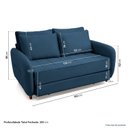 Ver imagem 4 de Sofá Cama Casal 150cm Mode CabeCasa MadeiraOriginals