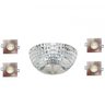 Conjunto 4 Spot LED Embutir de Alumínio 2 Spot Embutido Cristal Shine Bella Iluminação - 1