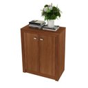 Ver imagem 1 de Balcão para Escritório com 2 Portas e 1 Prateleira Me4103 Amêndoa - Tecno