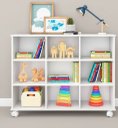 Ver imagem 1 de Armário Colmeia Horizontal 9 Nichos 100% Mdf Cor Branca