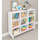 Ver imagem 4 de Armário Colmeia Horizontal 9 Nichos 100% Mdf Cor Branca