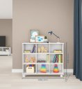 Ver imagem 2 de Armário Colmeia Horizontal 9 Nichos 100% Mdf Cor Branca
