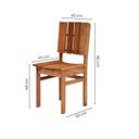 Ver imagem 4 de Conjunto Externo com Mesa Retangular 160cm e 4 Cadeiras Ultron Madeira Maciça Marrom
