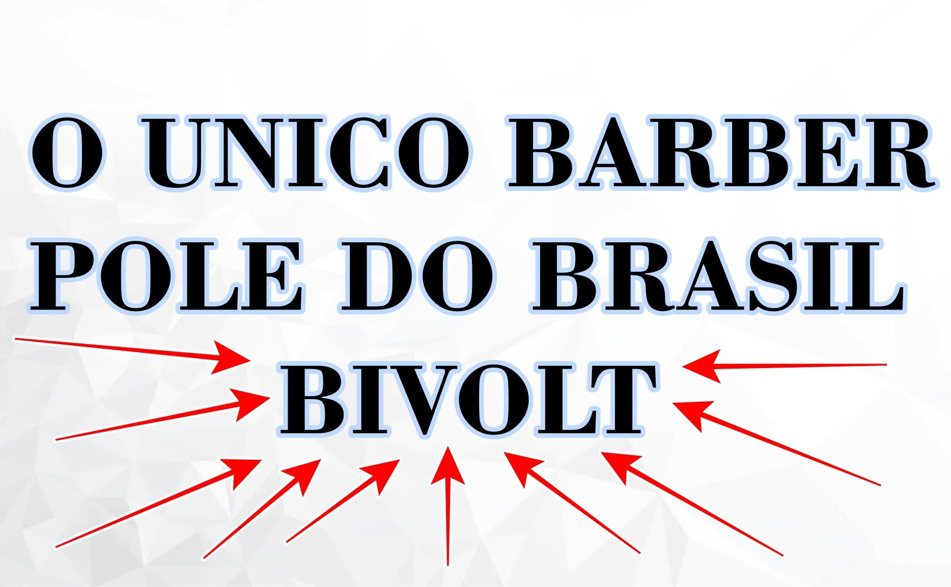 BARBER POLE GIRATÓRIO 60CM VOLTAGEM BIVOLT - 6