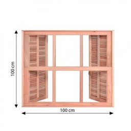 Kit 2 Janela Guilhotina com Ferragem Je821 100x100x12cm Esel - 3 Kit 2 Janela Guilhotina com Ferragem Je821 100x100x12cm Esel - 3