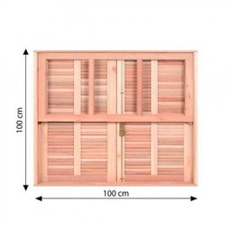 Kit 2 Janela Guilhotina com Ferragem Je821 100x100x12cm Esel - 5 Kit 2 Janela Guilhotina com Ferragem Je821 100x100x12cm Esel - 5