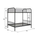 Ver imagem 5 de Beliche Casal/casal em Ferro - Margarida:preto